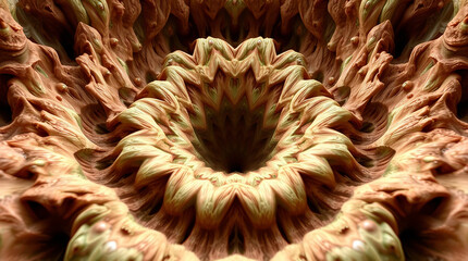Poster - Abstract fractal art, swirling patterns