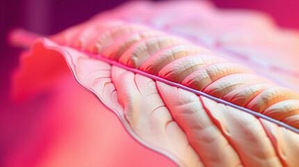 Poster - Close up of a leaf with vibrant colors