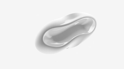 Aufkleber - Abstract white blob, liquid, paint splash