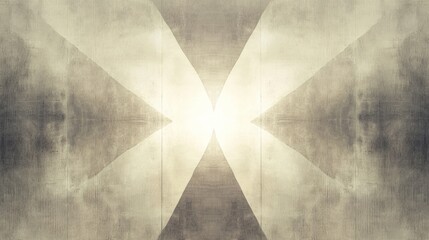 Poster - Abstract Beige and Gray Geometric Pattern Design
