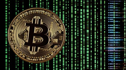 Poster - Bitcoin Cryptocurrency Digital Currency Blockchain Technology