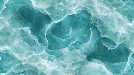 Poster - Abstract Teal Ice Cave Textured Background