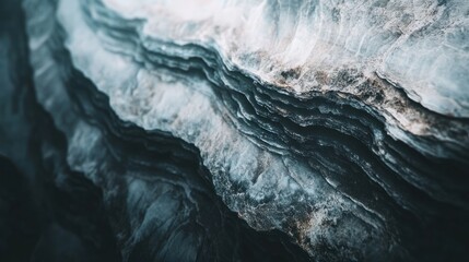 Poster - Layered Rock Formation Shows Deep Texture and Color