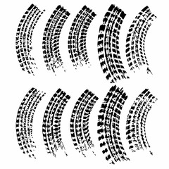 tire tracks grunge ark warp background vector illustration (3)