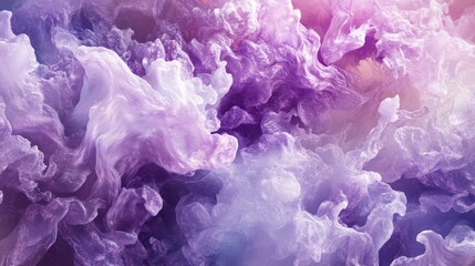Poster - Abstract Purple and White Swirling Cloud Formation