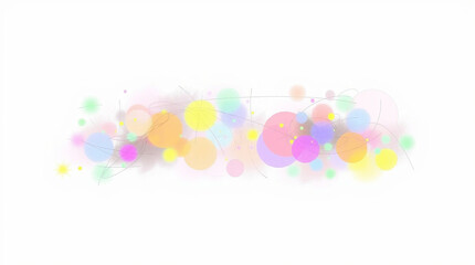 Poster - Abstract pastel color bubbles background