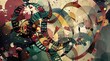 © IbragimovN - Vibrant abstract film reels and circular patterns in motion