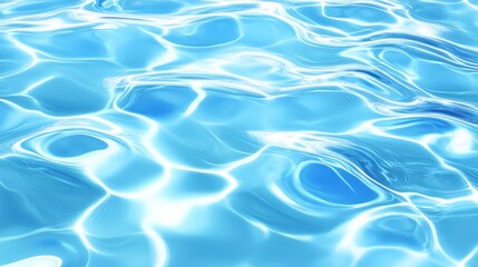 Poster - Abstract Blue Water Surface Texture Background