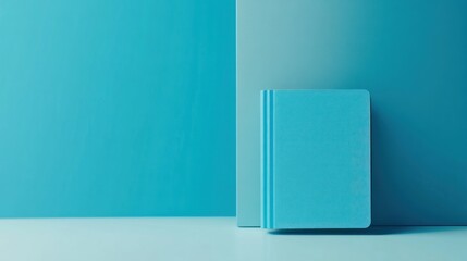 Aufkleber - Light Blue Book Against A Blue Background