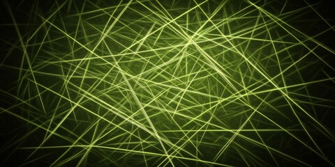 Aufkleber - Bright green glowing lines intersecting each other forming a textured abstract background, ideal for websites and presentations