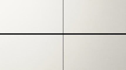 Poster - Abstract White Panel with Black Lines
