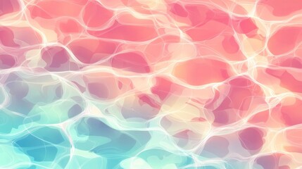 Poster - Abstract Pastel Swirls Waterlike Design