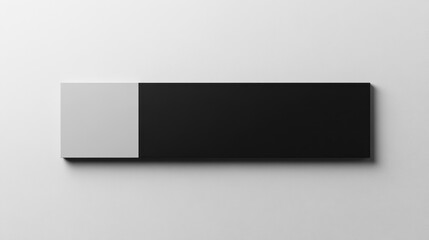 Aufkleber - Grey and black rectangular block on white background