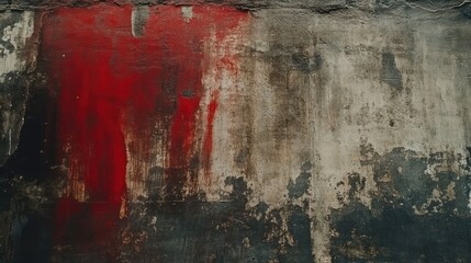 Poster - Abstract Red And Grey Textured Wall Surface