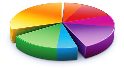 Poster - Colorful Segmented Circle Data Visualization Chart