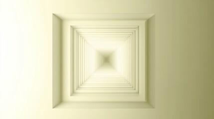 Poster - Abstract Rectangular Tunnel Light Perspective Design