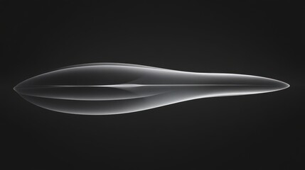 Aufkleber - Abstract grayscale image of a flowing organic form