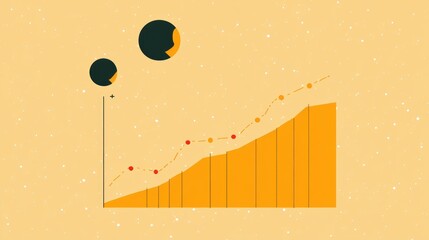 Poster - Abstract Graph Showing Exponential Growth And Success