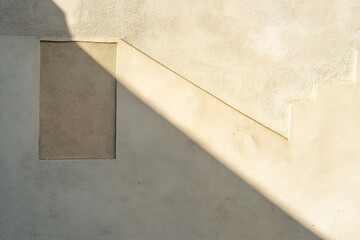 Poster - Dramatic light and shadow patterns creating a minimalist abstract effect