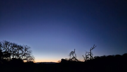 Wall Mural - sunset in the mountains