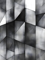 Wall Mural - A background of thin black lines intersecting to form minimalist geometric shapes.