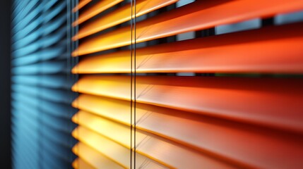 Creating Inviting Atmospheres with Textured Venetian Blinds in Rich Colors for Design Projects