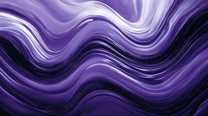 Wall Mural - Vibrant twinkling star artwork with glowing purple and silver waves