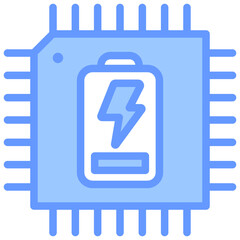Poster - Low Power Hardware Lineal Blue Icon