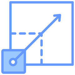Poster - Dynamic Scaling Lineal Blue Icon