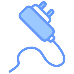 Poster - Power Adapter Lineal Blue Icon