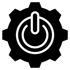 Poster - Power Management Solid Black Icon