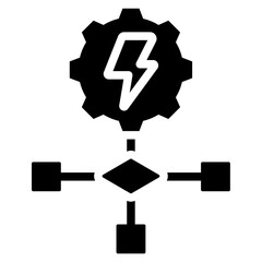 Poster - Energy Aware Algorithm Solid Black Icon