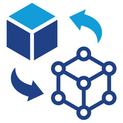 Aufkleber - Digital Twins Dual Tone Icon