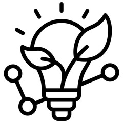 Poster - Smart Grid Outline Icon