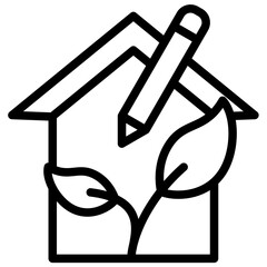 Poster - Sustainable Design Outline Icon