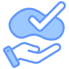Poster - Ergonomic Design Lineal Blue Icon