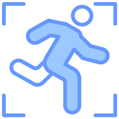 Poster - Motion Sensor Lineal Blue Icon