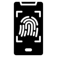 Poster - Biometric Sensor Solid Black Icon