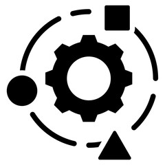 Poster - Adaptive System Solid Black Icon
