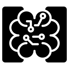Poster - Machine Learning Solid Black Icon