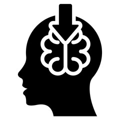 Poster - Cognitive Load Solid Black Icon