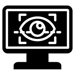 Poster - Eye Gaze Solid Black Icon