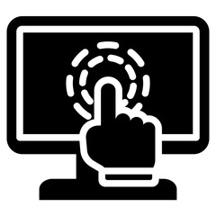 Poster - Interactive Surface Solid Black Icon