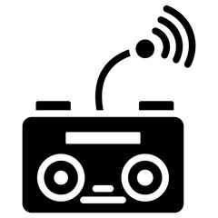 Poster - Remote Control Solid Black Icon