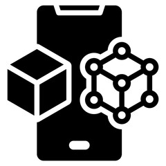 Poster - Digital Twins Solid Black Icon