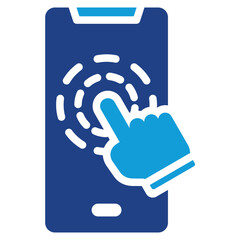 Poster - Touch Screen Dual Tone Icon