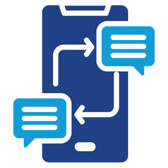 Poster - Mobile Interaction Dual Tone Icon