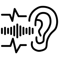 Poster - Auditory Feedback Outline Icon