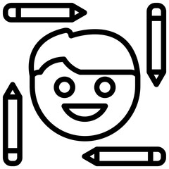 Poster - Human Centered Design Outline Icon