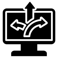Poster - Application Flexibility Solid Black Icon